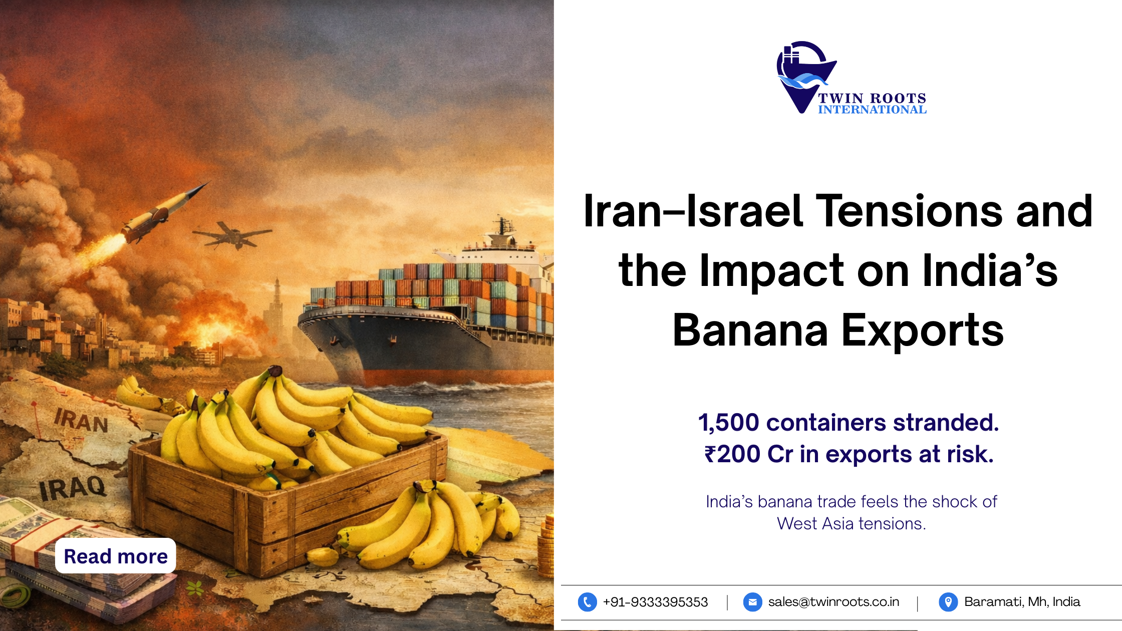 Iran-Israel Tensions and the Impact on India’s Banana Exports